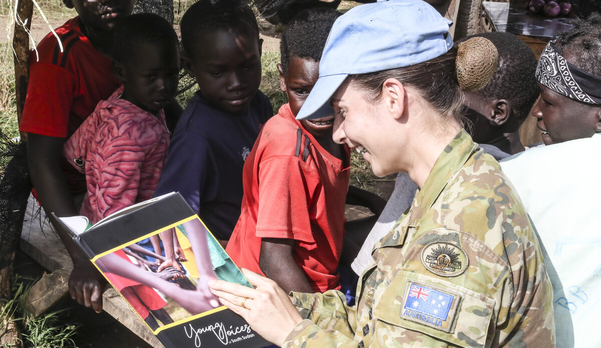 UNMISS protection of civilians displaced civilians peacekeepers South Sudan peacekeeping education Australia