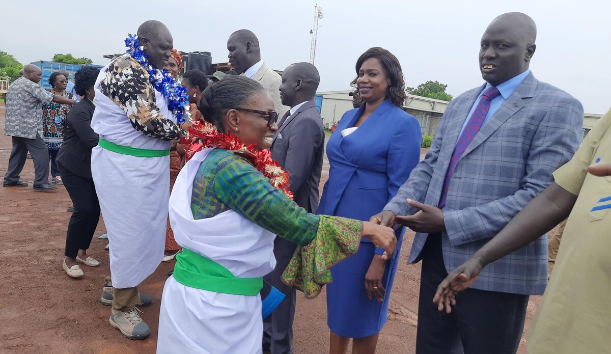 Peace South Sudan UNMISS UN peacekeeping peacekeepers DSRSG/HC/RC high-level visit nationwide flood response strategy Bor Jonglei