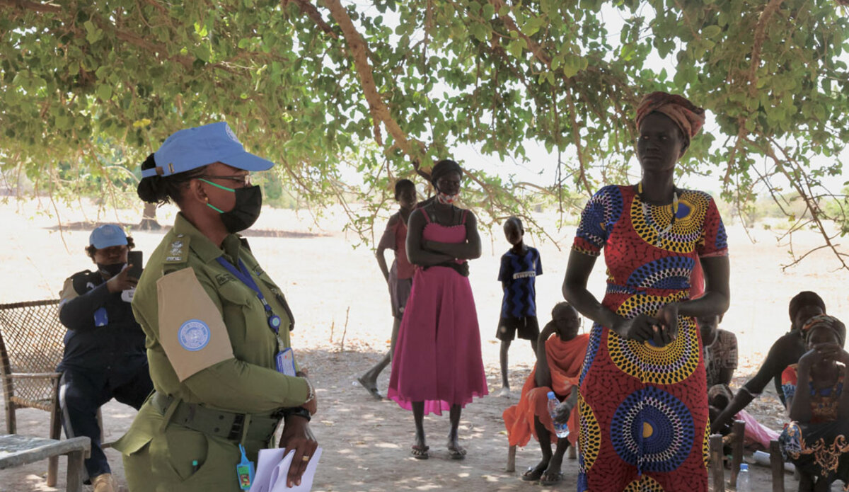 unmiss south sudan warrap gogrial east unpol workshop human rights community policing women sexual gender-based violence