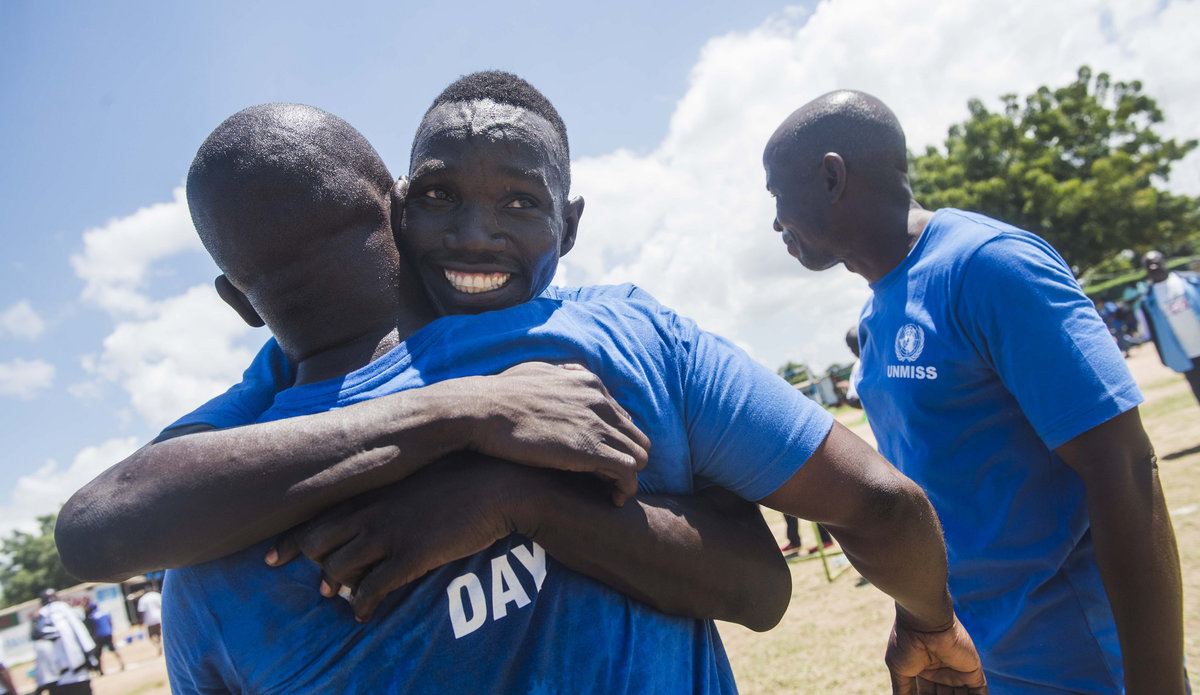 “UN Family” competes in friendly games at the first United Nations South Sudan Sports Day 