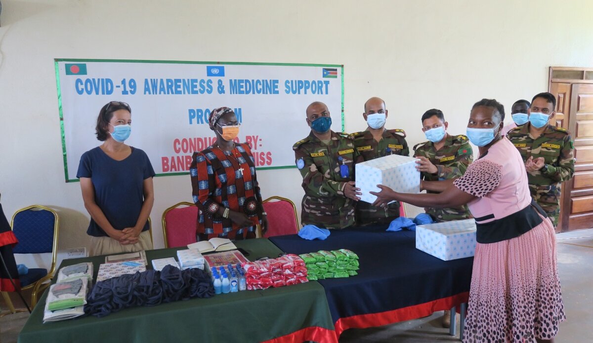 unmiss COVID-19 peacekeepers prevention Coronavirus wau south sudan bangladesh
