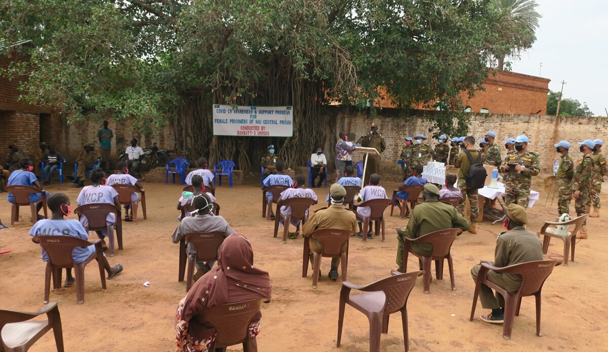 UNMISS South Sudan Peacekeepers Wau Prison COVID-19 Coronavirus Peacekeeping 