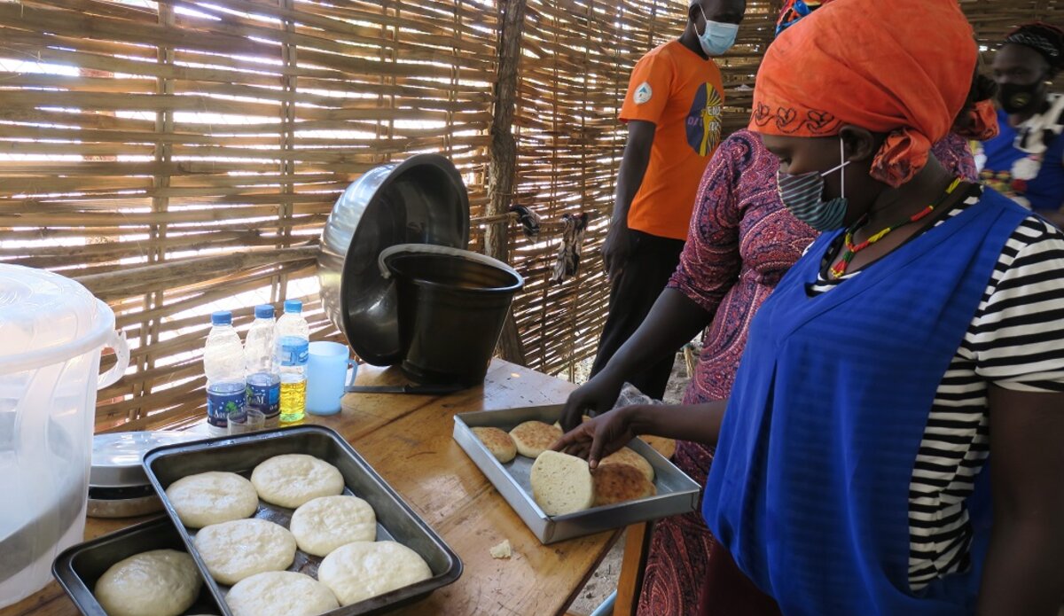 unmiss south sudan aweil vocational training young men and women baking carpentry management leadership employment