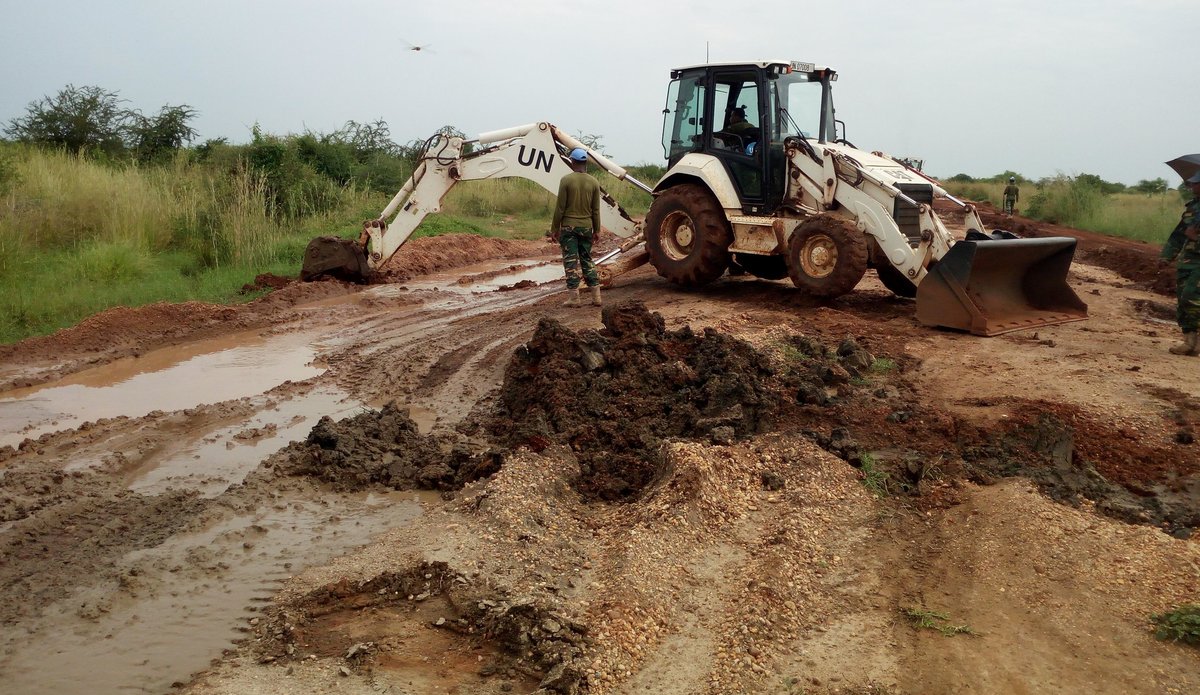 Bangladesh Engineering Company Repairs Road from Juba to Ladu