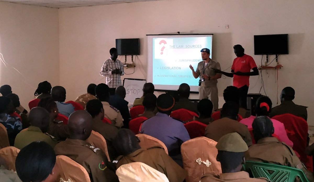 unmiss unpol south sudan tonj training national police prison service human rights rule of law
