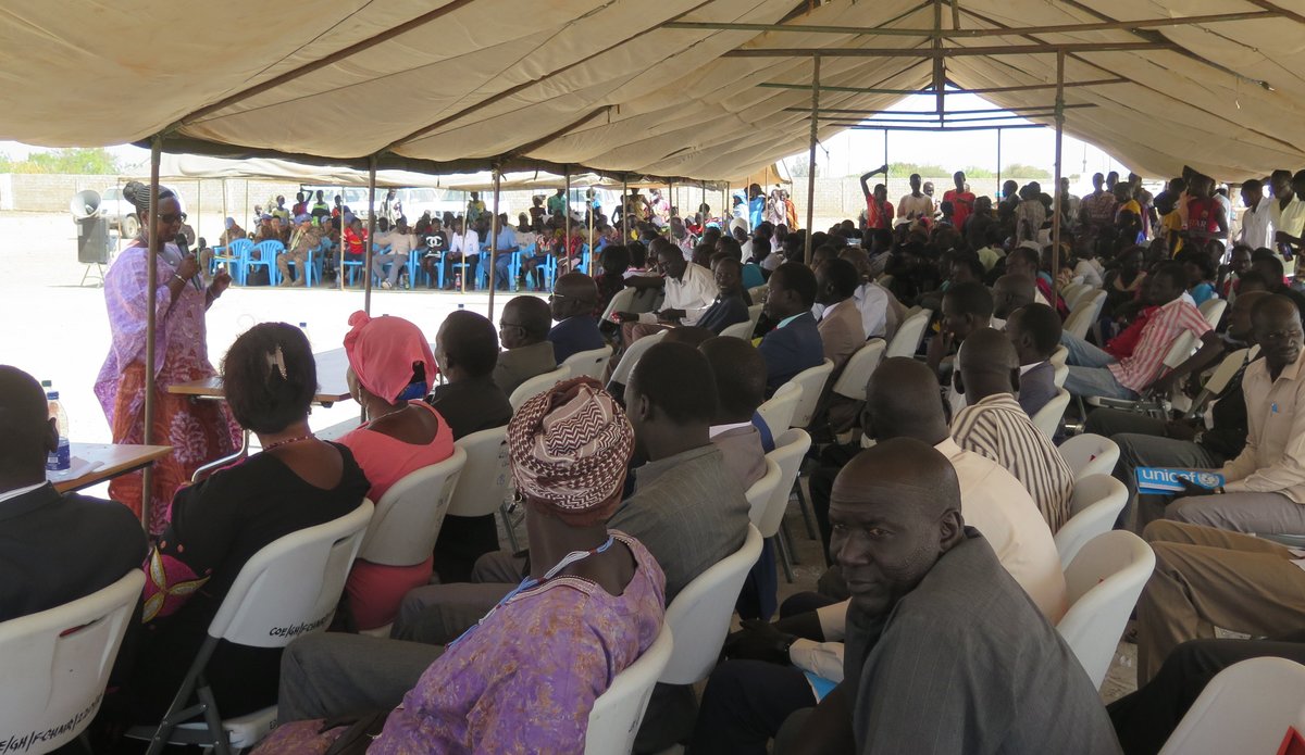 UNMISS official in Bentiu: Peace dialogue initiatives at local level crucial for reconciliation