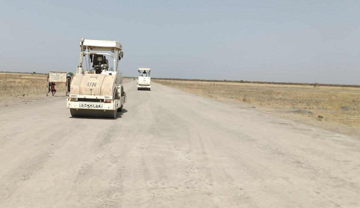 unmiss south sudan upper nile state malakal adwong baliet india engineering troops road rehabilitation repair access main supply route