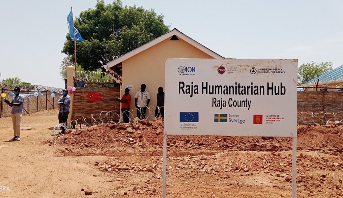 unmiss south sudan western bahr el ghazal state iom returnees humanitarian hub raja county support peace