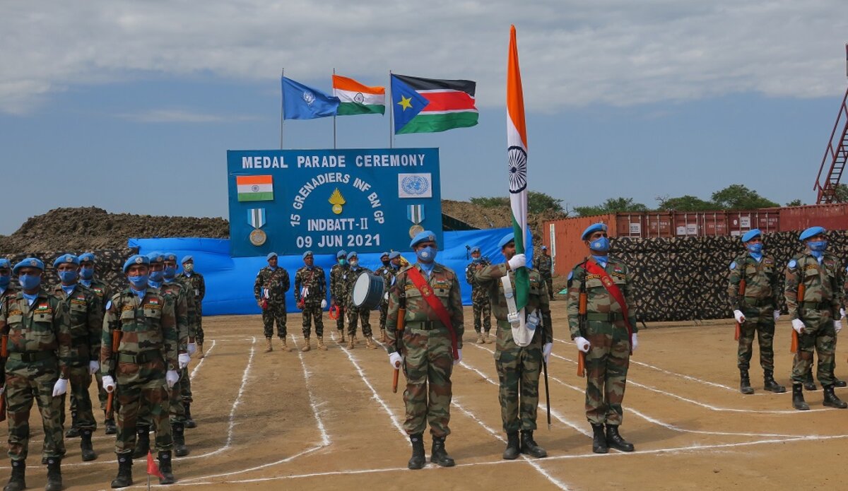 unmiss south sudan india sri lanka un medals outstanding service bor pibor akobo aviation