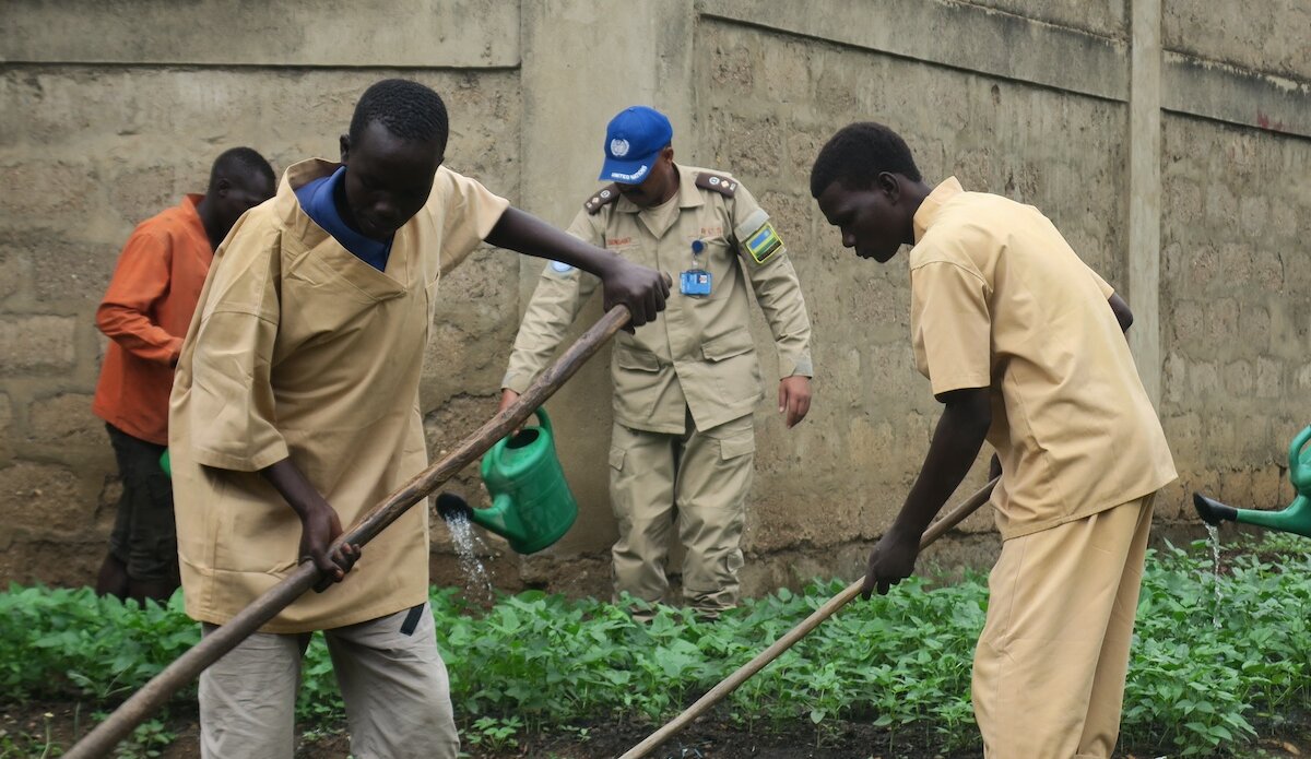 unmiss south sudan eastern equatoria state torit prison gardening corrections officers food security