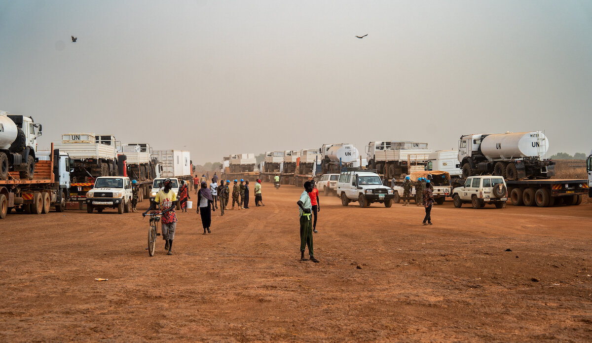 unmiss south sudan unisfa abyei sudan conflict convoy force protection escort humanitarian aid supplies