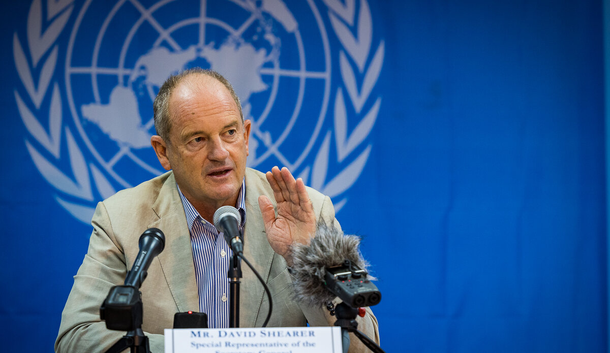UNMISS David Shearer Press Conference Juba Road Repairs Protection of Civilians Subnational violence peace process elections