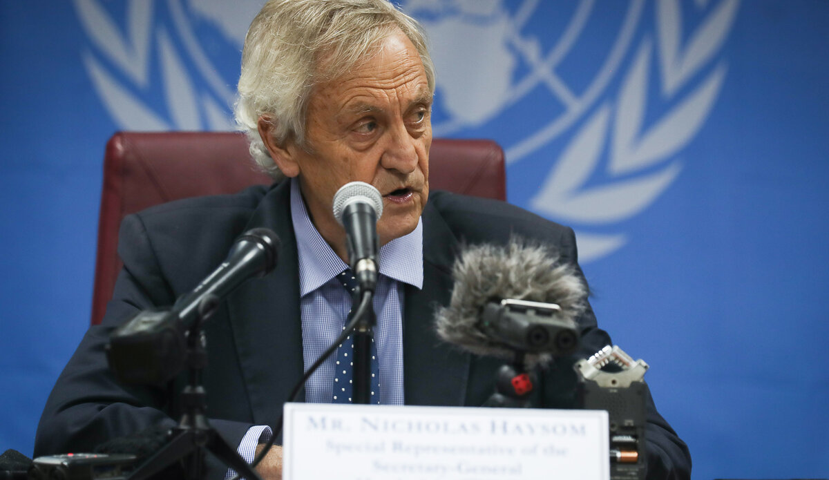 UNMISS Nicholas Haysom Press Conference Juba Road Repairs Protection of Civilians Constitution Election