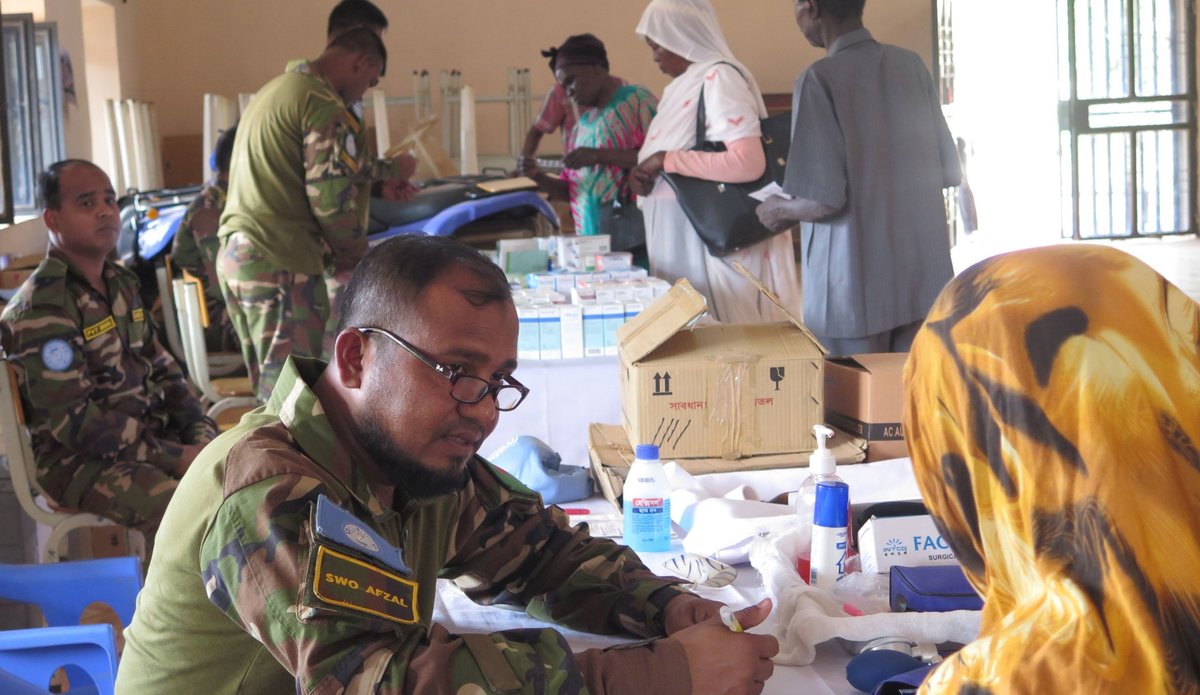 Some relief in Wau as Bangladeshi peacekeepers bring medical services to the locals 
