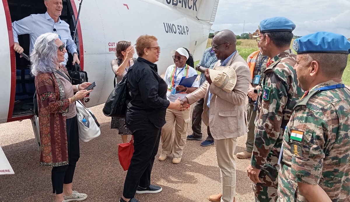 Peace South Sudan UNMISS UN peacekeeping peacekeepers USG Pollard Catherine UN core values solidarity