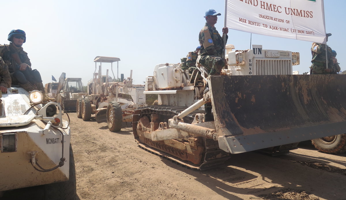 Indian engineers begin road rehabilitation in Unity region of South Sudan