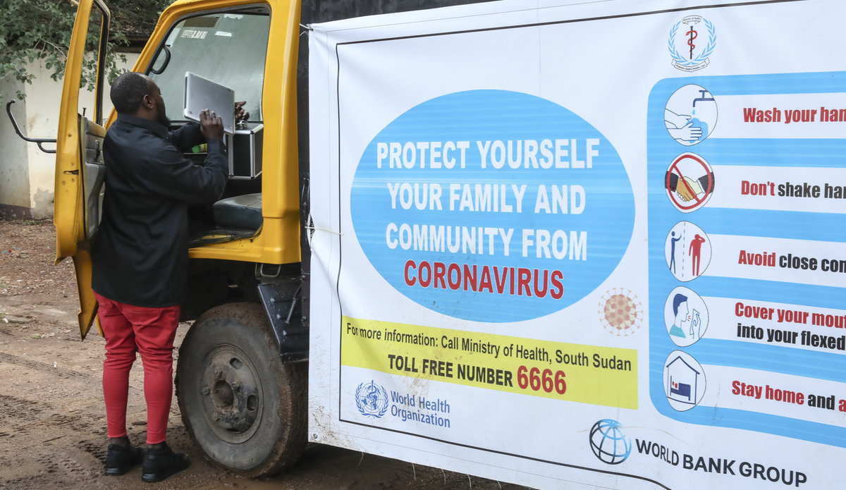 unmiss south sudan juba protection of civilians COVID-19 precautions WHO coronavirus social distancing outreach sensitization