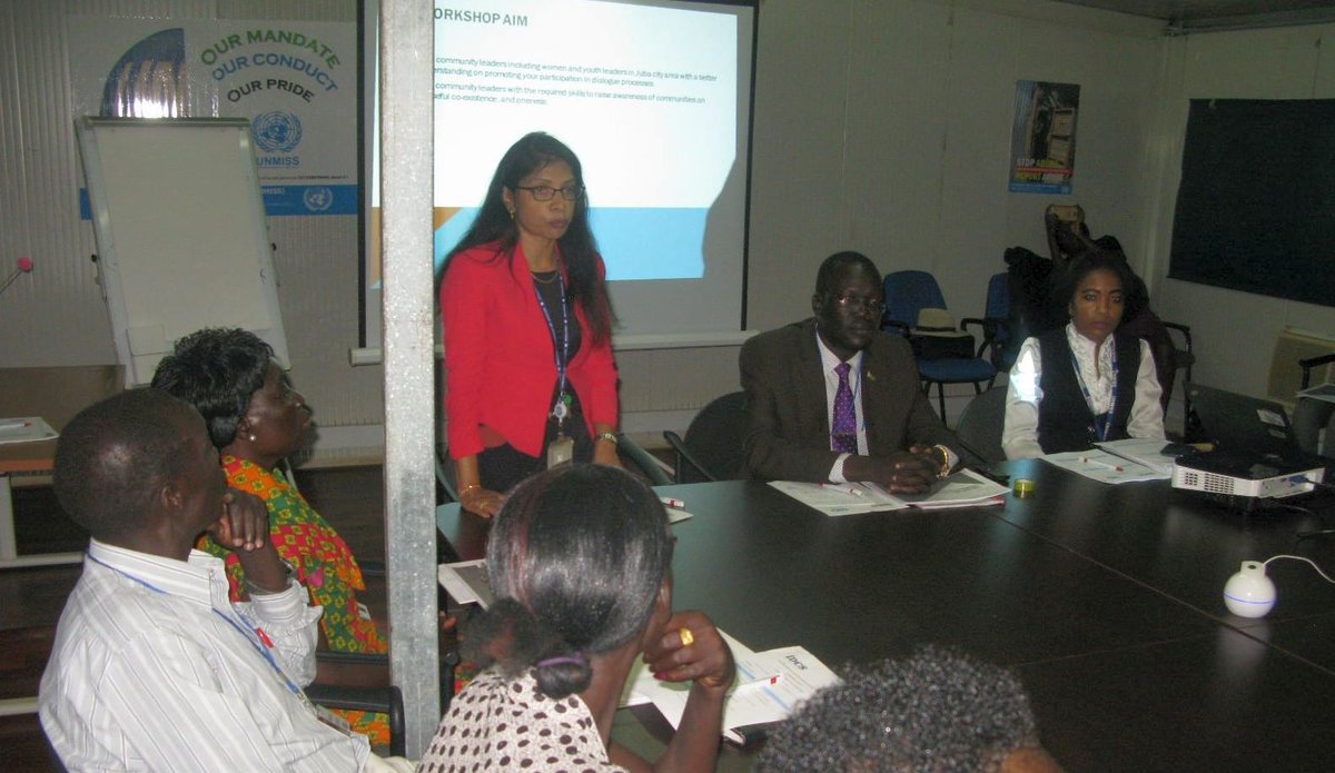 Juba City officials received dialogue skills training