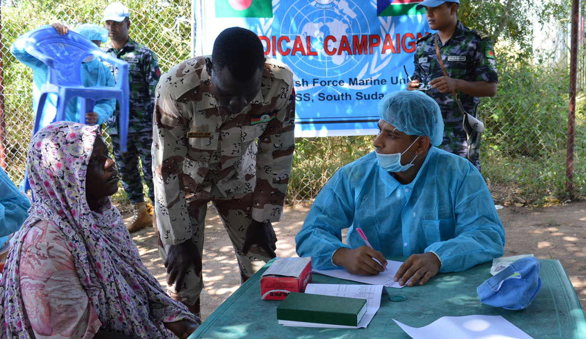 UNMISS BAN FMU medical outreach effort in Mangalla