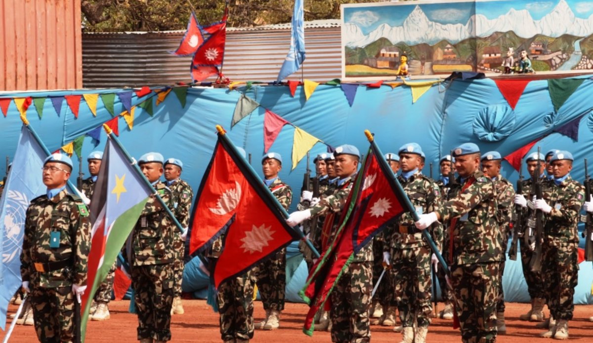 unmiss south sudan nepal peacekeeping medal ceremony rumbek protection of civilians saving humanity