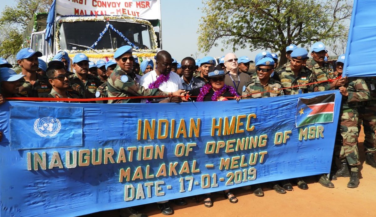 unmiss south sudan malakal melut road rehabilitation mission mandate protection of civilians indian engineers support revitalized peace agreement