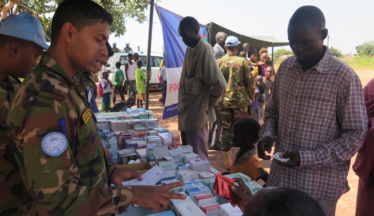 More than 300 people receive medical aid from Bangladeshi Peacekeepers in Wau
