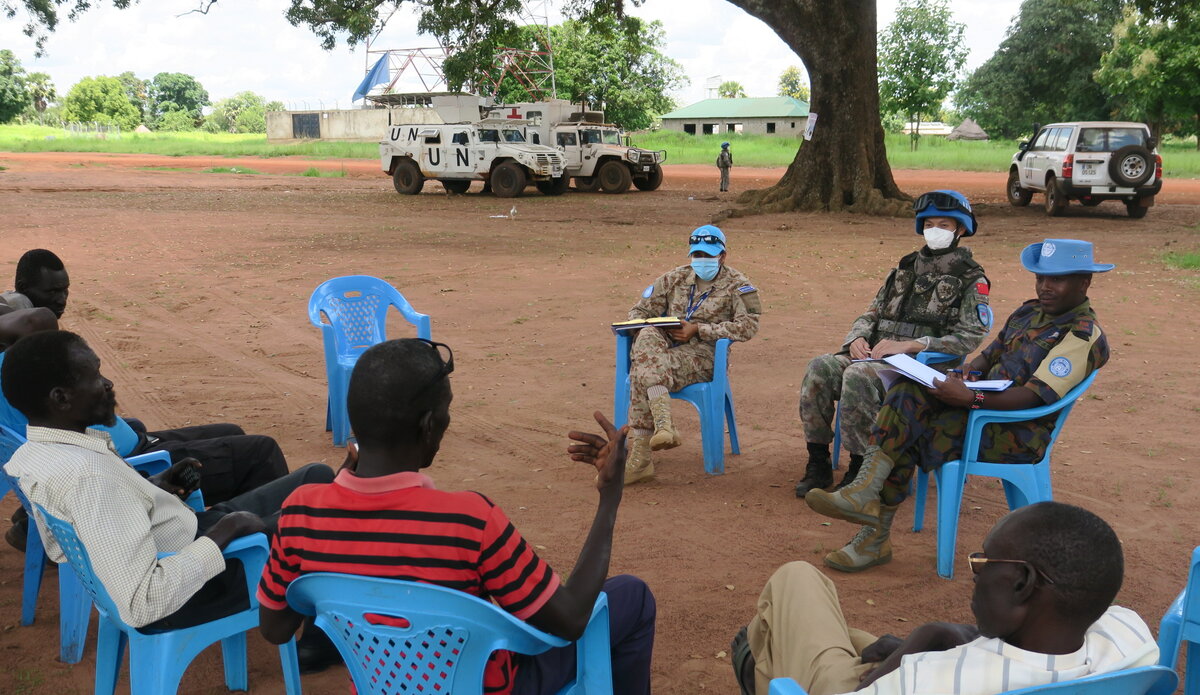 UNMISS protection of civilians united nations un peacekeeping south sudan juba patrol peace healthcare water 