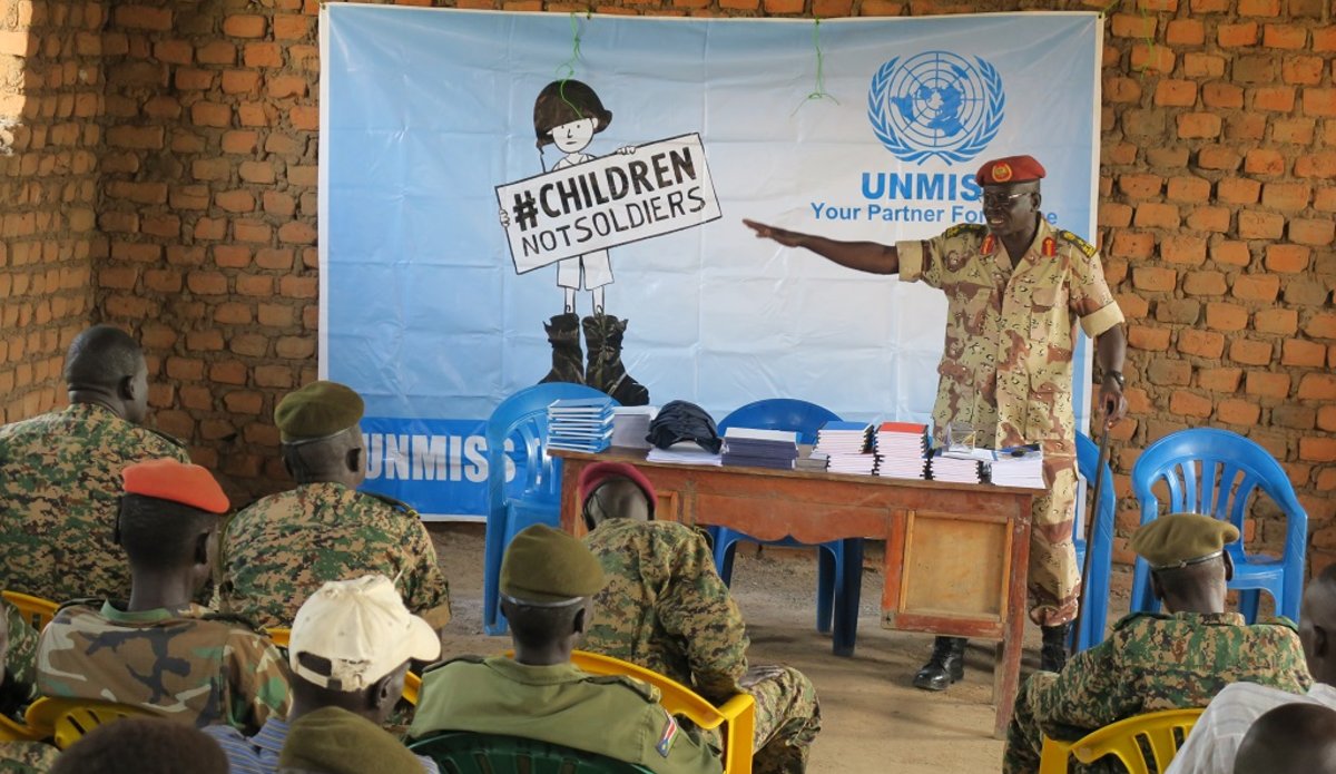 unmiss south sudan panyume opposition forces child protection child soldiers