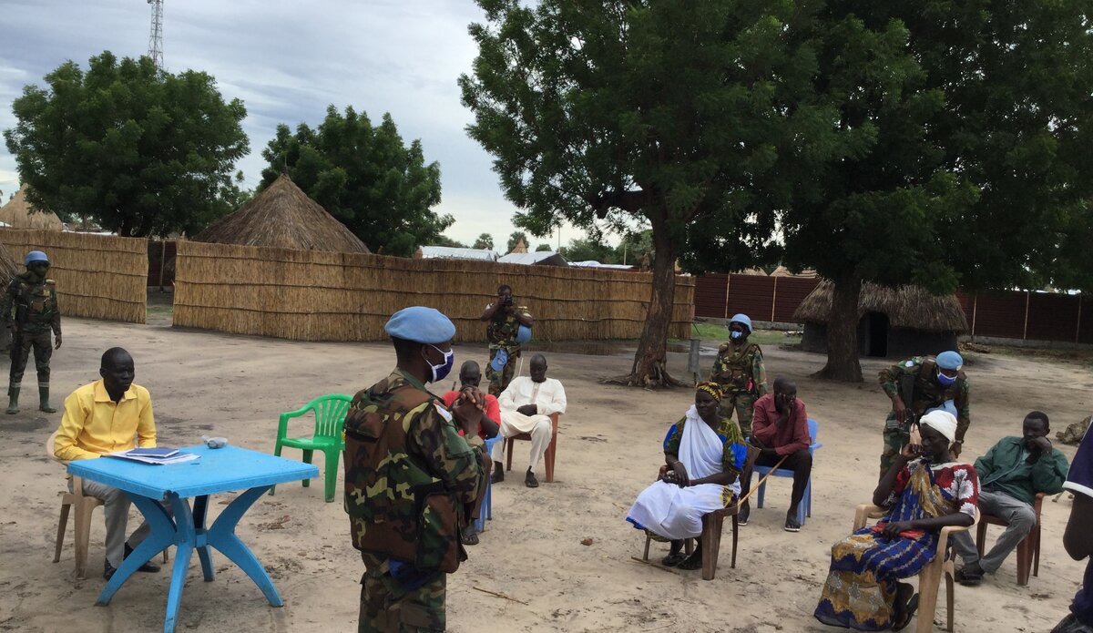 unmiss south sudan protection of civilians awareness-raising Bentiu Koch peacekeepers peacekeeping COVID-19 coronavirus