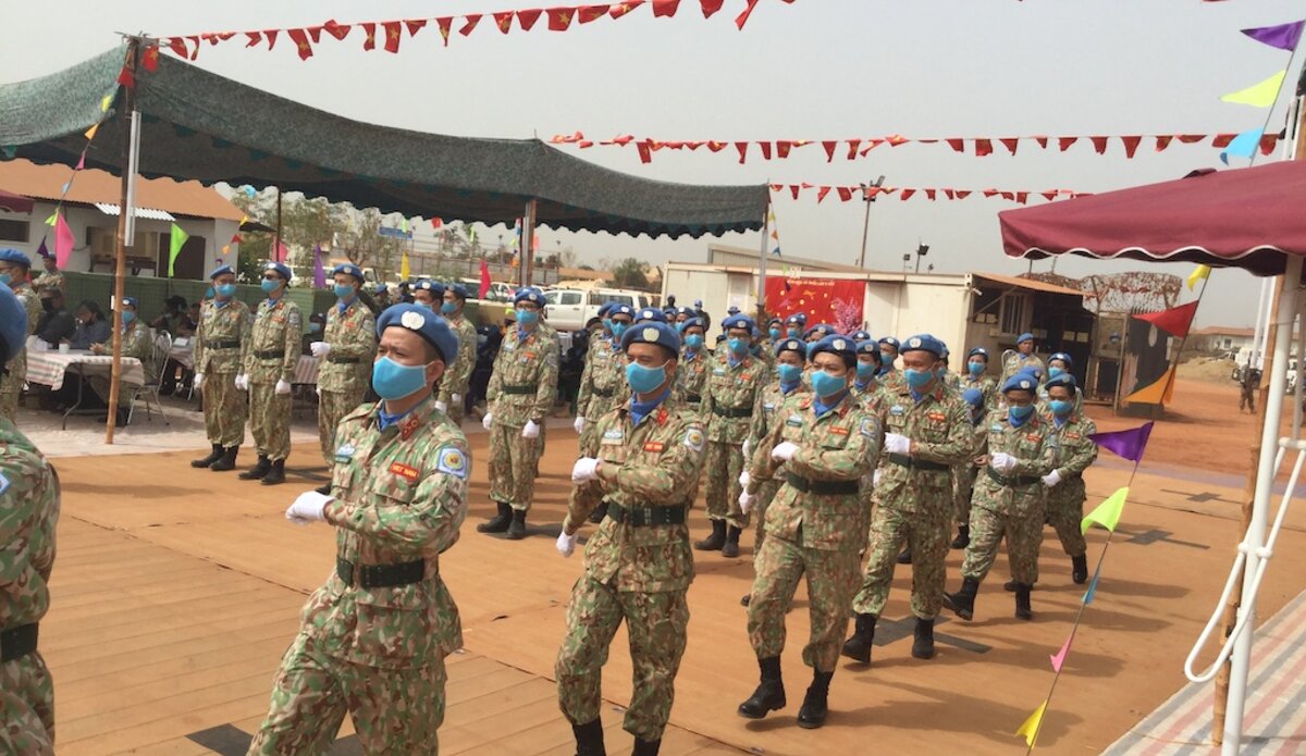 unmiss south sudan unity state bentiu vietnam hospital un medals ceremony