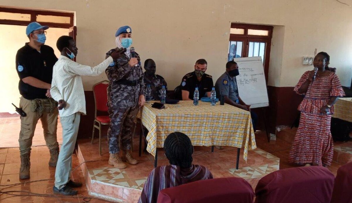 unmiss south sudan wau unpol ssnps police training trust cooperation human rights dignity community policing