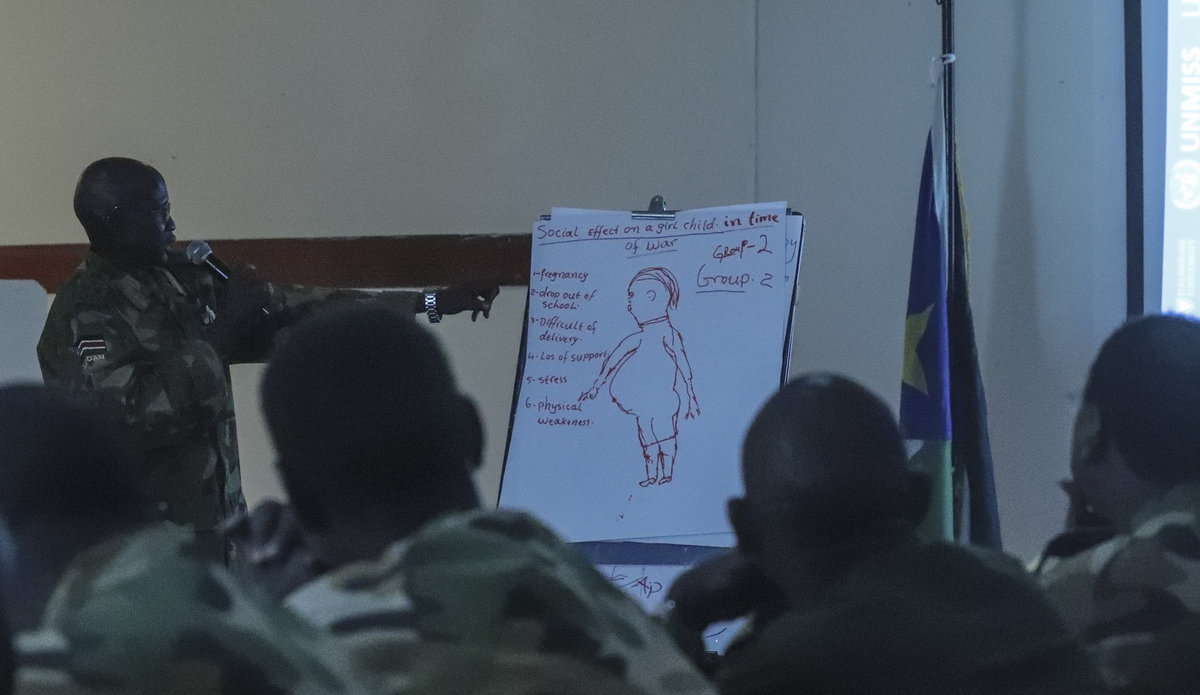 south sudan unmiss child protection child soldiers unicef dallaire initiative training national action plan sspdf