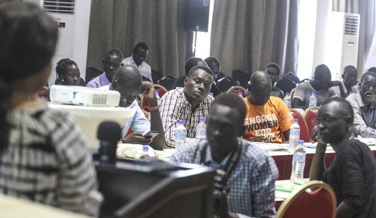 unmiss south sudan world press freedom day 2019 juba civil society journalists media constitution dissemination of revitalized peace agreement