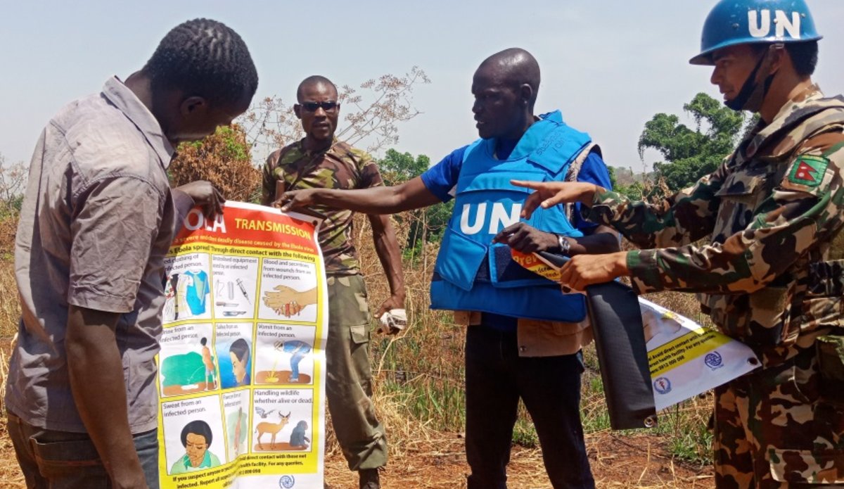 unmiss south sudan yei ebola preparedness drc congo screening force protection awareness campaign