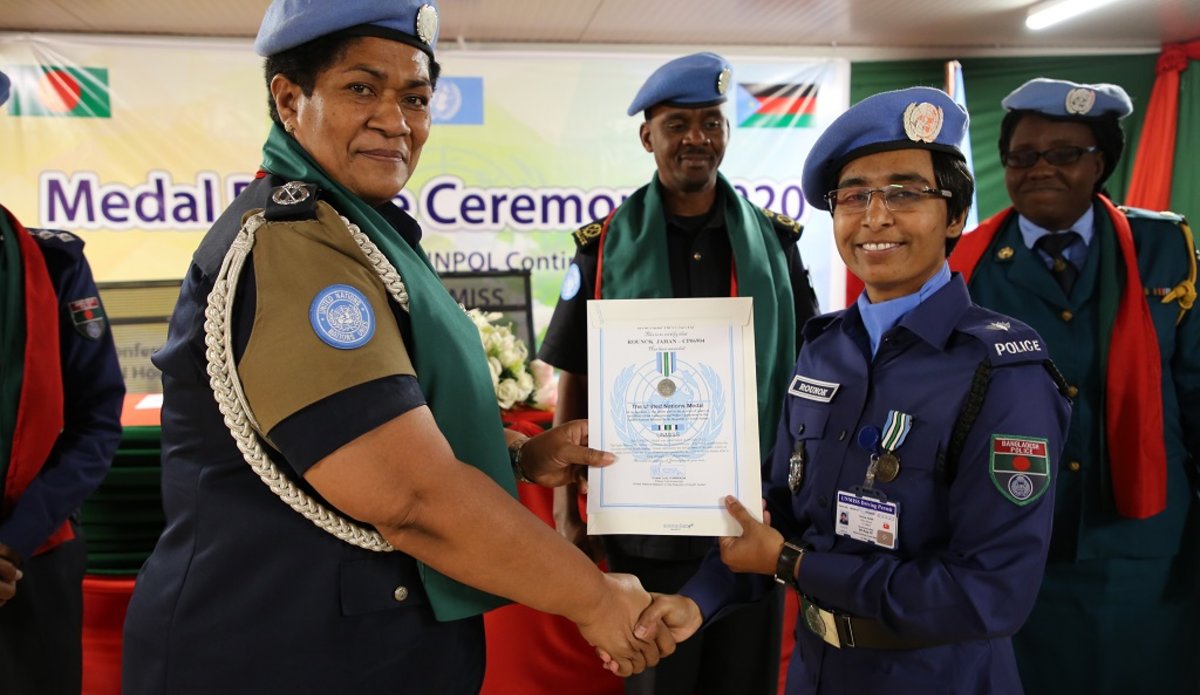 unmiss south sudan rounok jahan bangladesh unpol protection of civilians gender