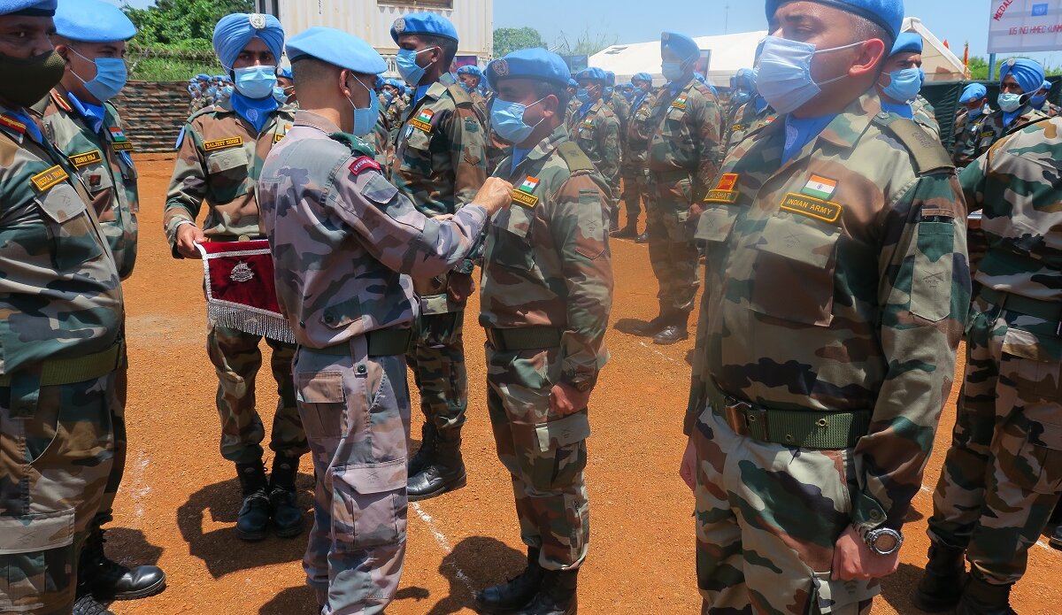 unmiss medal parade serving for peace india south sudan united nations malakal upper nile
