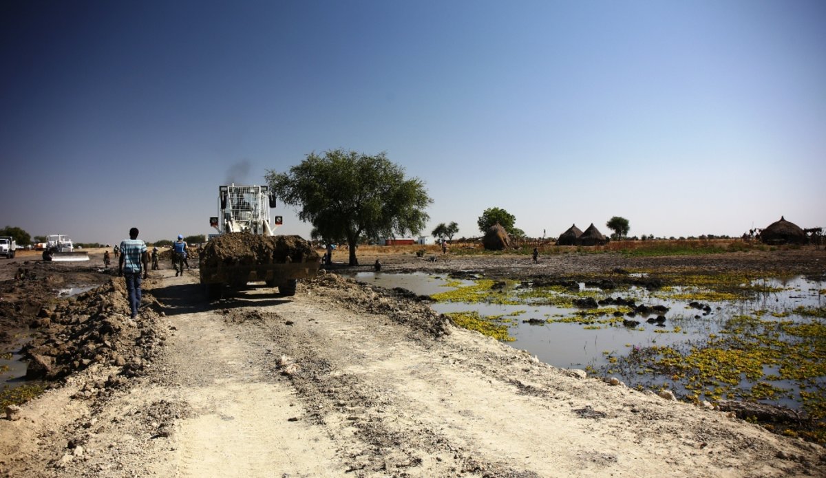 unmiss south sudan roads bridge upper nile region 2018 peacekeepers repair rehabilitation humanitarian access trade