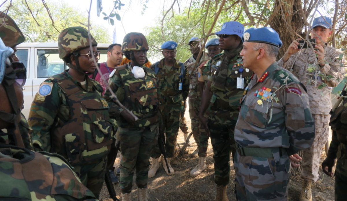 unmiss south sudan force commander koch bentiu unity protection of civilians encourage displaced to return home deployment