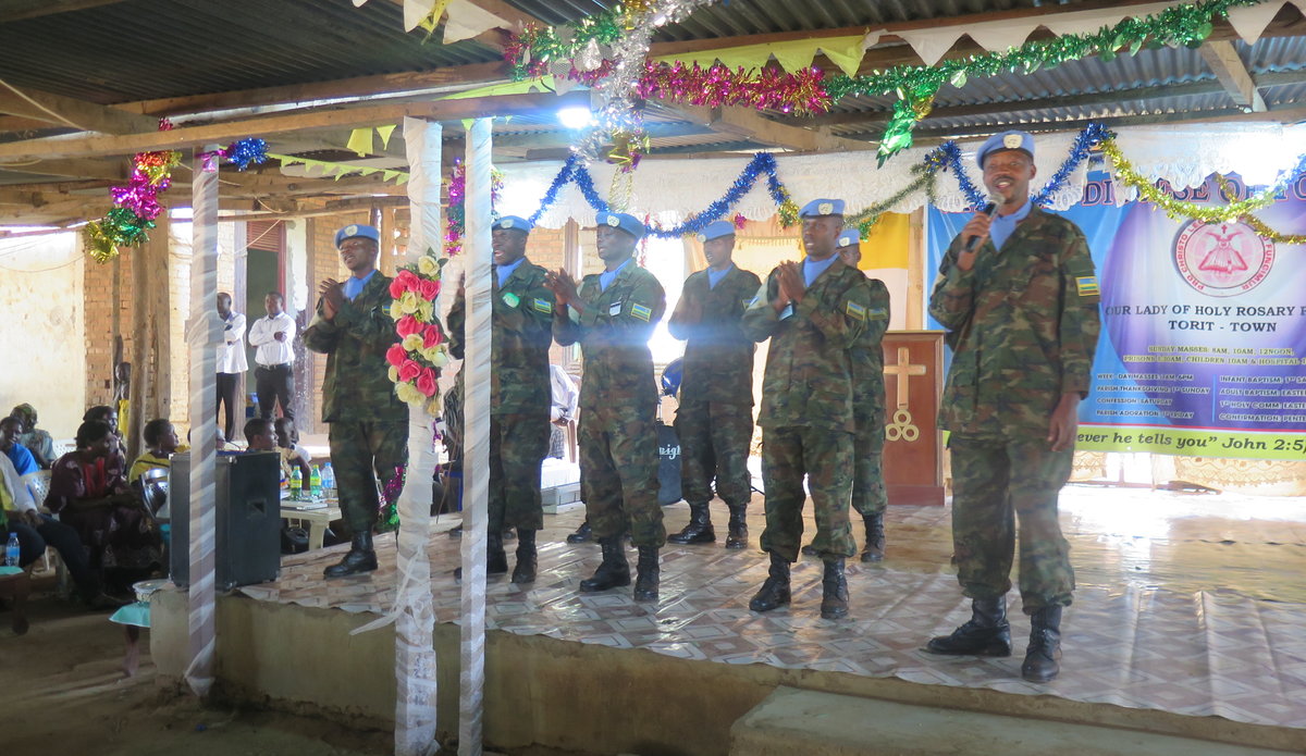 UNMISS Torit celebrates Christmas with carols for peace with inter-faith communities