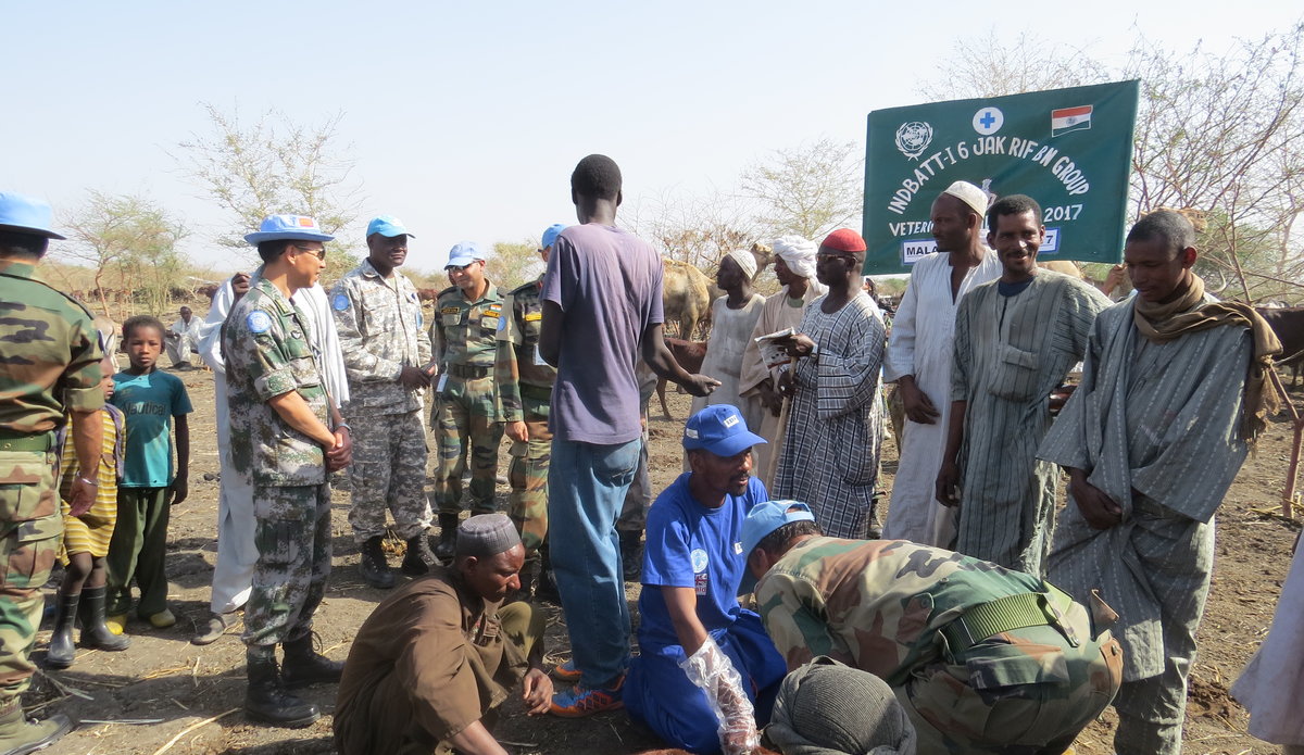 UNMISS peacekeepers organize veterinary camps in Upper Nile