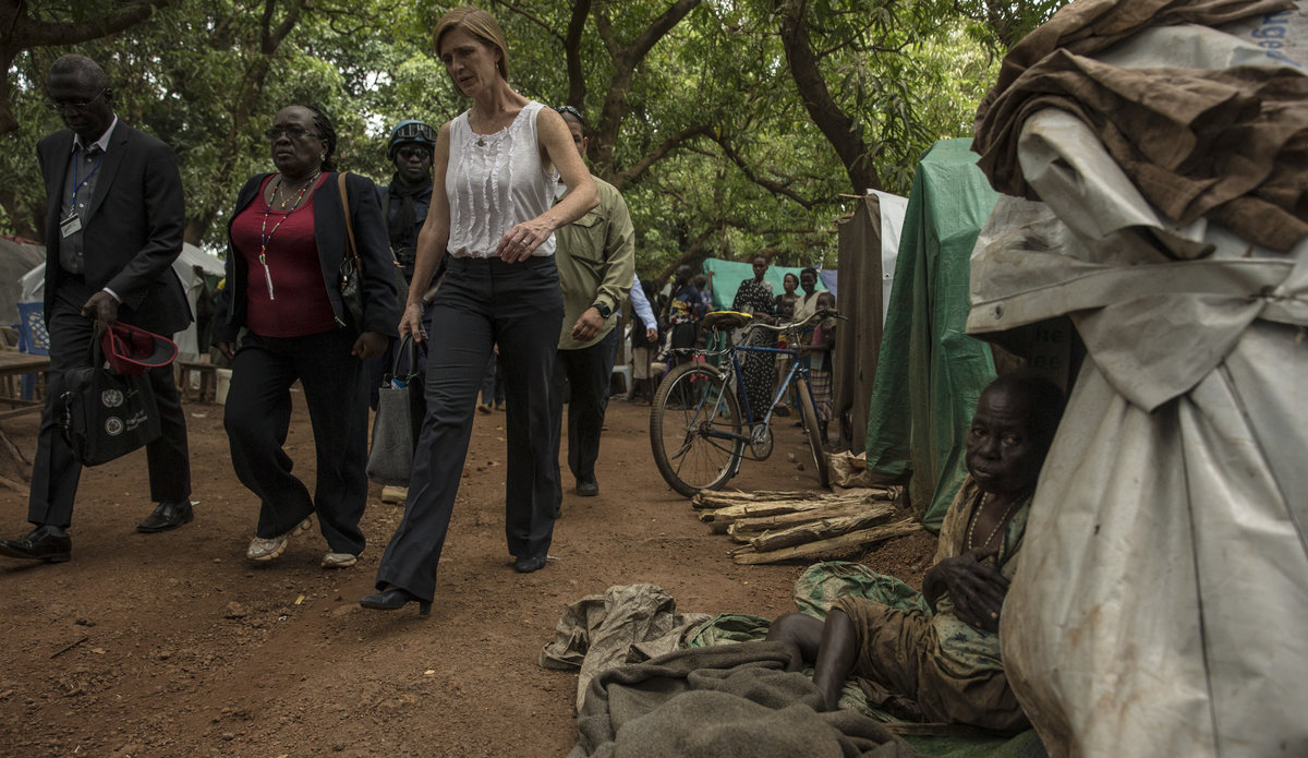 UNSC visits PoC site and Church compound sheltering IDPs in Wau 