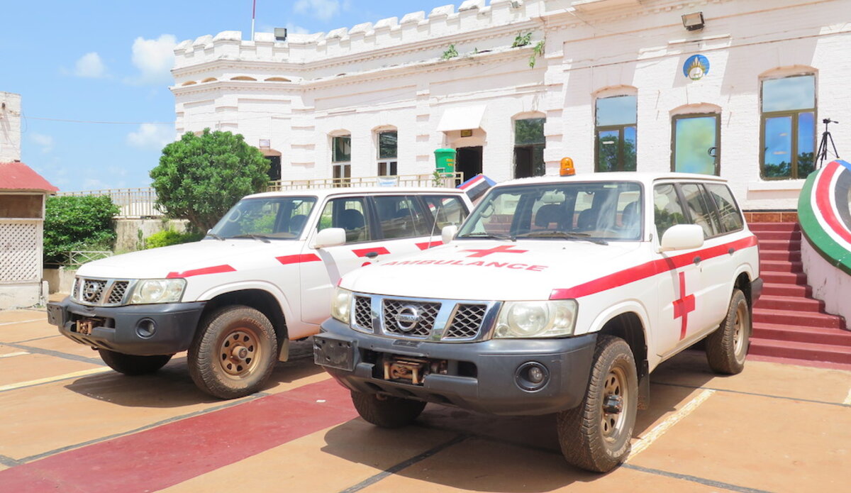unmiss south sudan wau donation ambulance response vehicle covid-19 isolation centre continued support