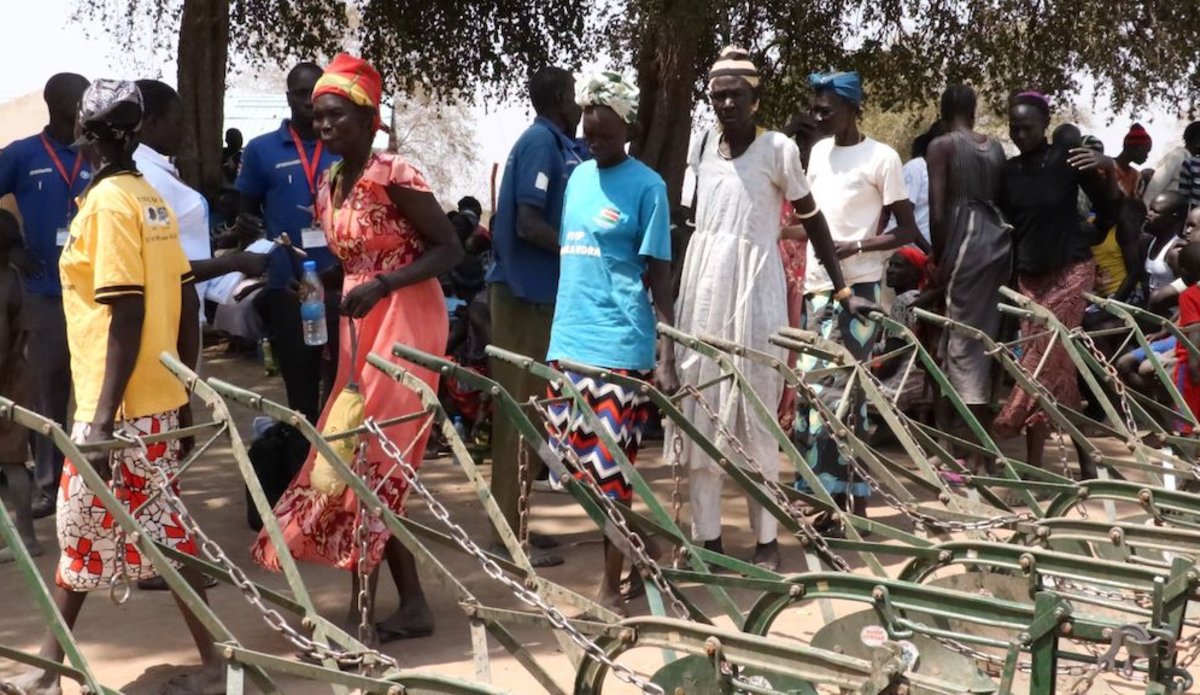unmiss south sudan rumbek ox ploughs food security intercommunal fighting women