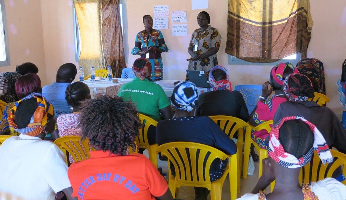 unmiss south sudan nimule women revitalized peace agreement rights political representation