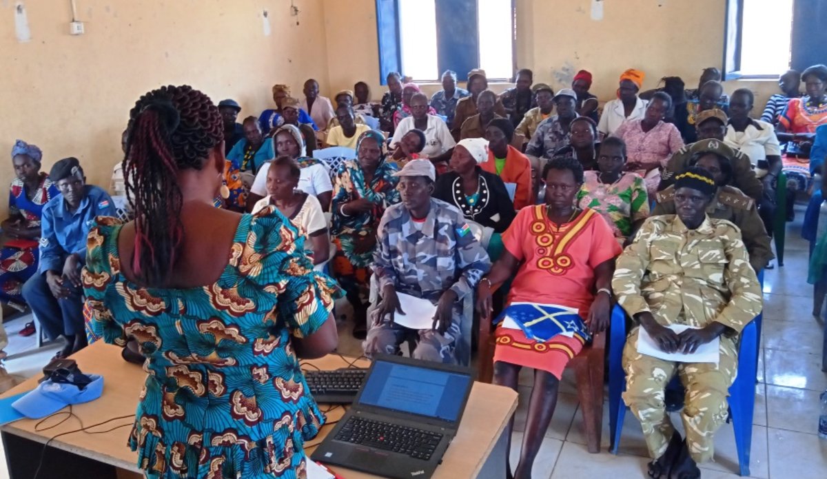 unmiss south sudan tonj 1325 gender women's rights armed conflict workshop exciting