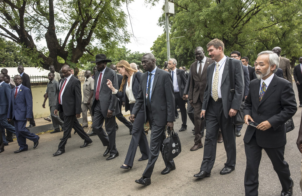 UN Security Council meets with Salva Kiir, President of the Republic of South Sudan