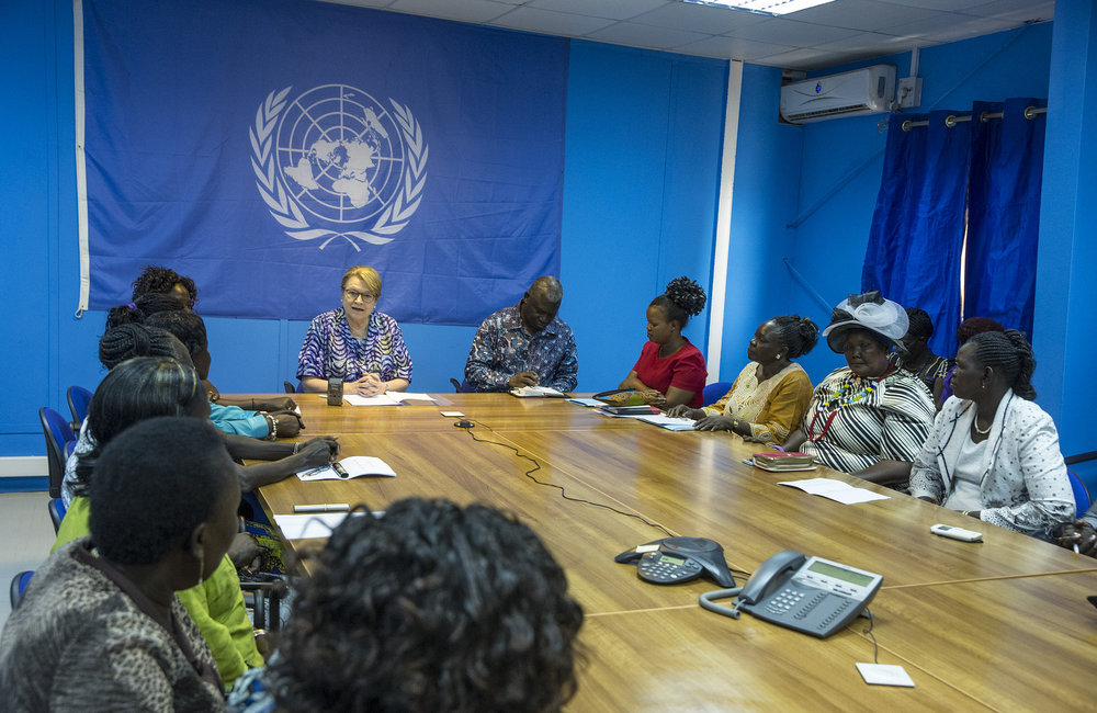 South Sudanese women representatives meet with UNMISS SRSG 