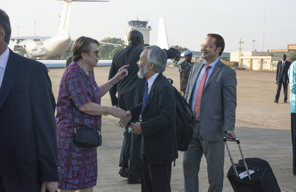 The tour concludes; UN Security Council delegation departs South Sudan 