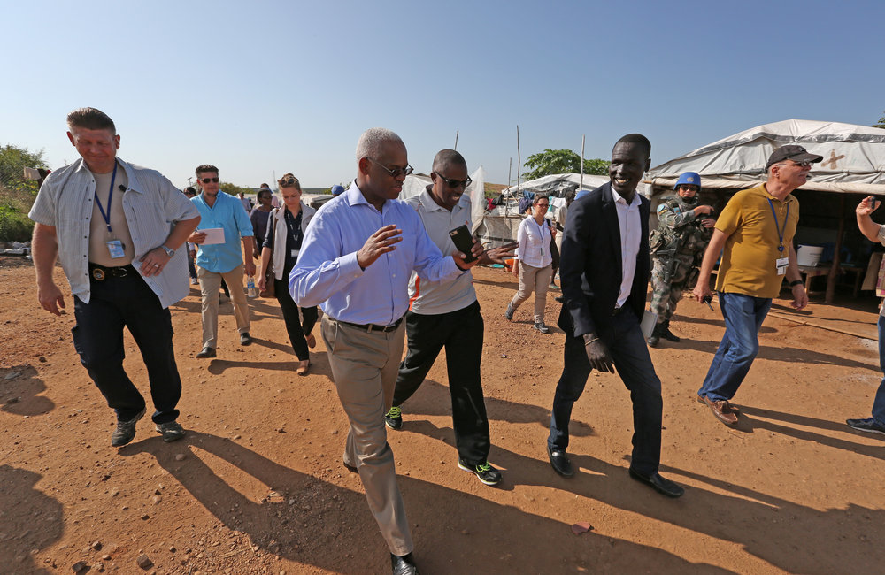 Assistant Secretary-General for Peacekeeping Operations visits PoC sites 1 and 3