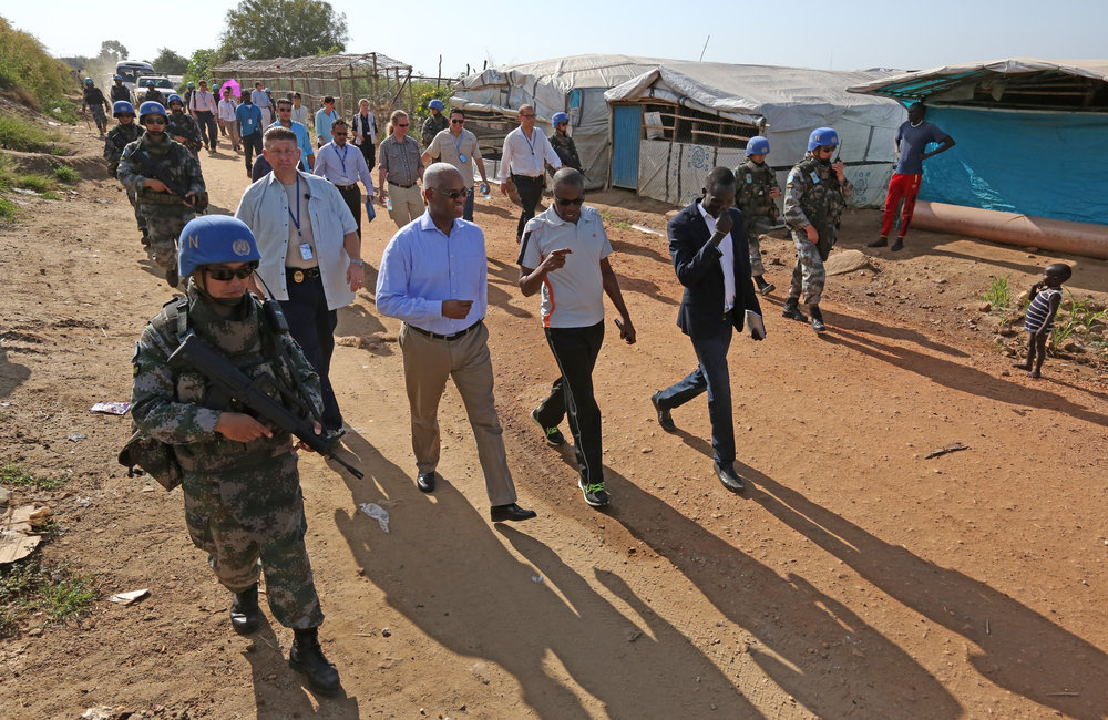 Assistant Secretary-General for Peacekeeping Operations visits PoC sites 1 and 3